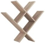 Mein-Regal Wandregal VALLE 75x22x78cm MDF Holz bis zu 5 F&auml;cher natur