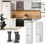 Vicco Herdumbauschrank K&uuml;chenschrank K&uuml;chenm&ouml;bel Fame-Line Landhaus Wei&szlig; 60 cm