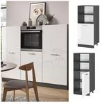 Vicco Backofenumbauschrank K&uuml;chenschrank K&uuml;chenzeile R-Line 60 cm Anthrazit Wei&szlig;