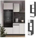 Vicco Mikrowellenschrank K&uuml;chenschrank K&uuml;chenm&ouml;bel R-Line J-Shape Anthrazit Wei&szlig;