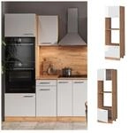 Vicco Mikrowellenumbauschrank K&uuml;chenschrank K&uuml;chenzeile R-Line 60 cm Goldkraft