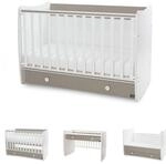 Lorelli Babybett Dream 70 x 140 cm umbaubar Kinderbett Schaukelbett Schreibtisch