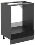 Vicco Herdschrank K&uuml;chenschrank R-Line Solid Anthrazit Schwarz 60 cm modern