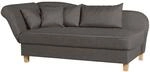 Max Winzer Selma Recamiere mit Armteil links klappbar braun