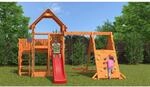 FUNGOO Spielturm Kletterger&uuml;st BIG LEADER SPIDER RED
