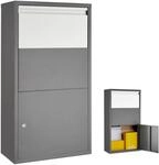 tectake&reg; Paketbox, mit integrierter R&uuml;ckholsperre, zur Wandmontage, Paketma&szlig;e bis