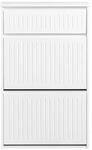 SoBuy Schuhschrank mit 1 Schublade Wei&szlig; 61x26x100cm Modern
