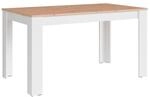 byLIVING Esstisch NORI, Breite 120 cm, wei&szlig;/Artisan Eiche (Eiche-Optik)
