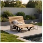 HOME DELUXE Wellenholzliege / Waldsofa TAIGA - 150 cm