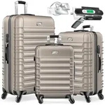 KESSER&reg; 3tlg. Hartschalenkofferset Hartschalenkoffer Reisekoffer Set Reisekofferset