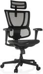 hjh OFFICE Luxus Chefsessel ERGOHUMAN SLIM ECO M GEN2 Netzstoff mit Armlehnen