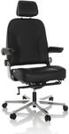 hjh OFFICE XXL Drehstuhl 24 HOURS F Leder mit abklappbaren Armlehnen