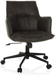 hjh LIVING Home Office B&uuml;rostuhl SOLAO LIFE Stoff mit Armlehnen