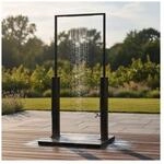 HOME DELUXE Solardusche mit Bodenplatte PAROS - Anthrazit