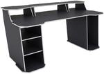 byLIVING Schreibtisch MATRIX, Breite 180 cm, anthrazit/wei&szlig;, 4 offene F&auml;cher