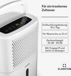 DryFy 10L Entfeuchter 10 L/Tag 12m&sup2; 80 m&sup3;/h Timer Wassertank mobil