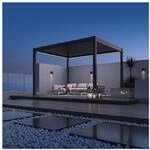 Weide Deluxe Elektrisch Pavillon Terrassen&uuml;berdachung Aluminium Led 3,6X4 M