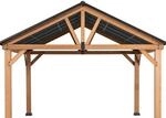 Sunjoy Pavillon Zedernholz Gazebo T&Ouml;DI - 336cm x 400cm, anthrazit