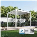 Weide Classic Pergola Aluminium freistehend 3 x 3 M Lamellendach wei&szlig;?