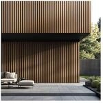 HOME DELUXE WPC Fassadenverkleidung DUVAR - 2m&sup2; Teak