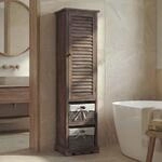 Badezimmerkommode MCW-H20, Badezimmer Schrank Badschrank Badregal, 120x27x29cm