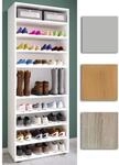 VCM Holz-Schuhregal Ma&szlig;e: H. 183 x B. 70 x T. 37 cm Allzweckschrank 9 F&auml;cher 