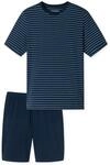 Schiesser Herren Pyjama Schlafanzug kurz - Casual Essentials 1er Pack