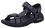 Skechers 204351 BKGY LOMELL - RIP TIDE Schwarz Sandal Gr. 41
