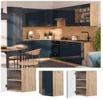 Vicco Eckh&auml;ngeschrank Fame-Line Eiche Dunkelblau Hochglanz 57 cm