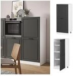 Vicco Backofenumbauschrank K&uuml;chenschrank K&uuml;chenzeile R-Line Landhaus 60 cm Wei&szlig;