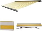 Ersatz-Bezug f&uuml;r Markise H124, Vollkassette Ersatzbezug Sonnenschutz 5x3m ~...
