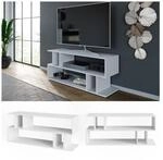 Vicco TV-Regal Fernsehregal Wohnzimmeregal Karel Wei&szlig; Lowboard TV-Tisch Ablage