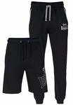 Lonsdale Herren Jogginghose und Shorts normale Passform Doppelpack GIFFORDLAND