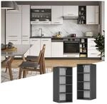 Vicco H&auml;ngeschrank Regal 30 cm Anthrazit K&uuml;chenschrank H&auml;ngeschrank K&uuml;chenzeile