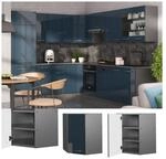Vicco Eckh&auml;ngeschrank Fame-Line Anthrazit Dunkelblau Hochglanz 57 cm