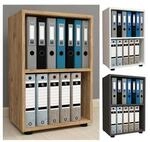 VCM Holzregal stehend platzsparender Aktenschrank Ma&szlig;e ca. H. 74 x B. 49 x T. 32