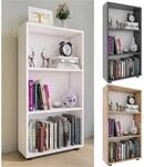 VCM Holzregal stehend platzsparender B&uuml;cherregal Ma&szlig;e ca. H. 108 x B. 56 x T.