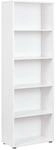 Inter Link B&uuml;cherregal Arco mit 5 F&auml;chern - versch. Ausf&uuml;hrungen - Weiss