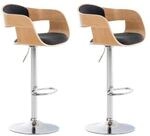 CLP 2er Set Barhocker Kingston Mit Stoffbezug Und Hochwertiger Polsterung I