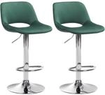 CLP 2er Set Barhocker Camden I Samt-Bezug