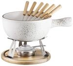 M&auml;ser K&auml;sefondue Set, Steinzeug Pintar Creme