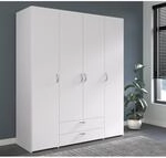 Parisot Kleiderschrank 4-t&uuml;rig Daily 1 Wei&szlig;