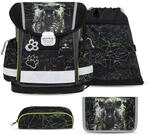 Belmil Classy ergonomisches Schulranzen-Set 4-teilig "Black Panther" mit Brustgurt