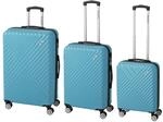 Trolley-Set "Kingston" 3-tlg. - t&uuml;rkis