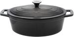 Br&auml;ter oval 33 cm Gusseisen, grau
