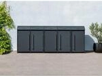 Westmann M&uuml;lltonnenbox Moderna 5 5x 240 L Anthrazit 83x350x135cm