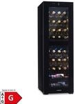Shiraz 39 Duo Weink&uuml;hlschrank 2 Zonen 105l 39 Flaschen Schwarz 39 Flaschen 2