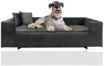 Rohrschneider Hundesofa gepolstert Cord breit beige