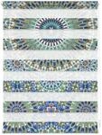 Lichtblick Duo Rollo Klemmfix, ohne Bohren, blickdicht, Orientalisches Muster - Blau