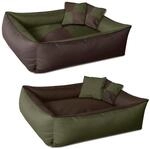BedDog 2in1 Hundebett waschbar Hundekissen mit Rand Hundesofa
